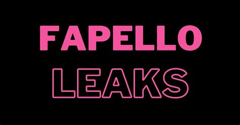 fapello-leaks safe|fapello